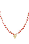 Collane con ciondolo in acciaio inossidabile a forma di cuore, casual, quotidiane, semplici, gioielli da donna
