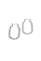 Orecchini a cerchio Twisted Sparkle