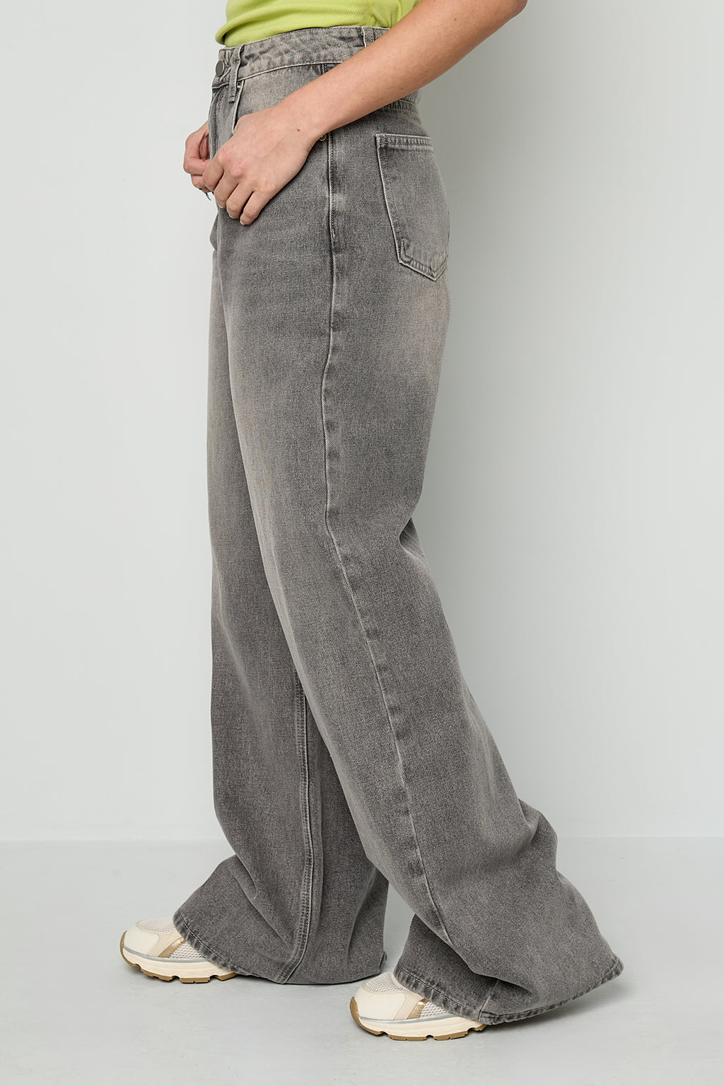 Jeans a gamba larga