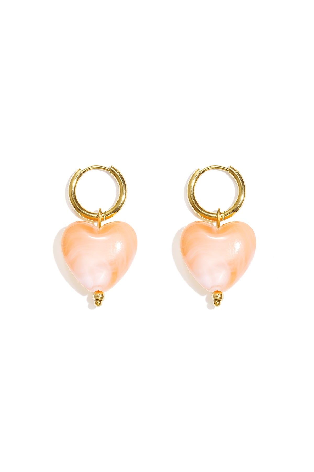 Orecchini con perline a forma di cuore