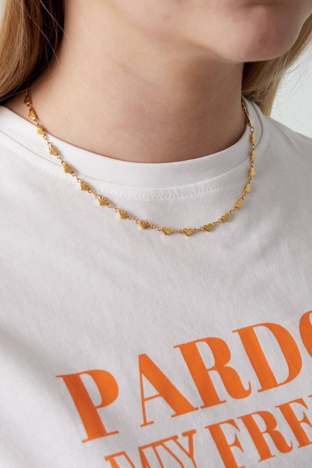 Collana con cuore forte