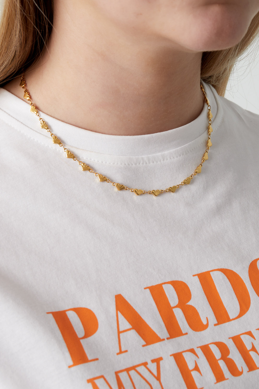 Collana con cuore forte