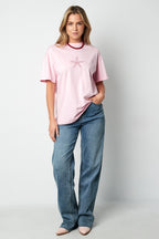 Cotone Maglietta Donna Casual Ricamo Stella Marina