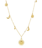 Collana lunga Sole Luna Stella