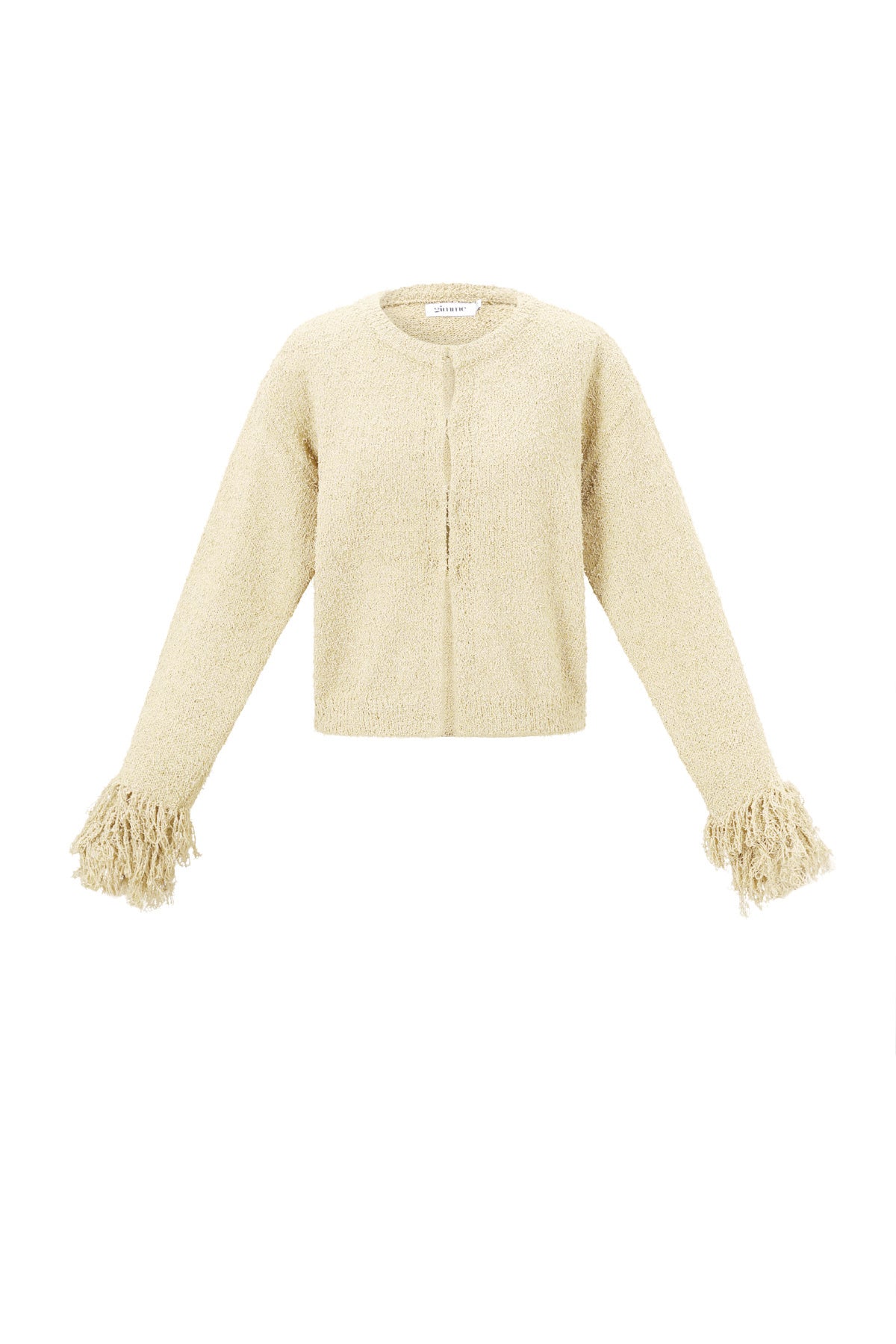 Cardigan in Maglia Fibra di Poliestere Donna Casual Colore Puro Autunno/Inverno