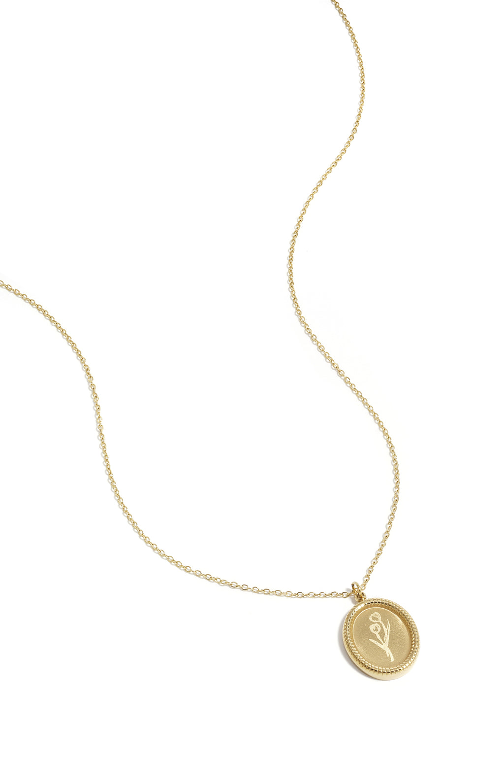 Collana in acciaio inossidabile con fiore di tulipano