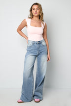 Body con scollo all'americana