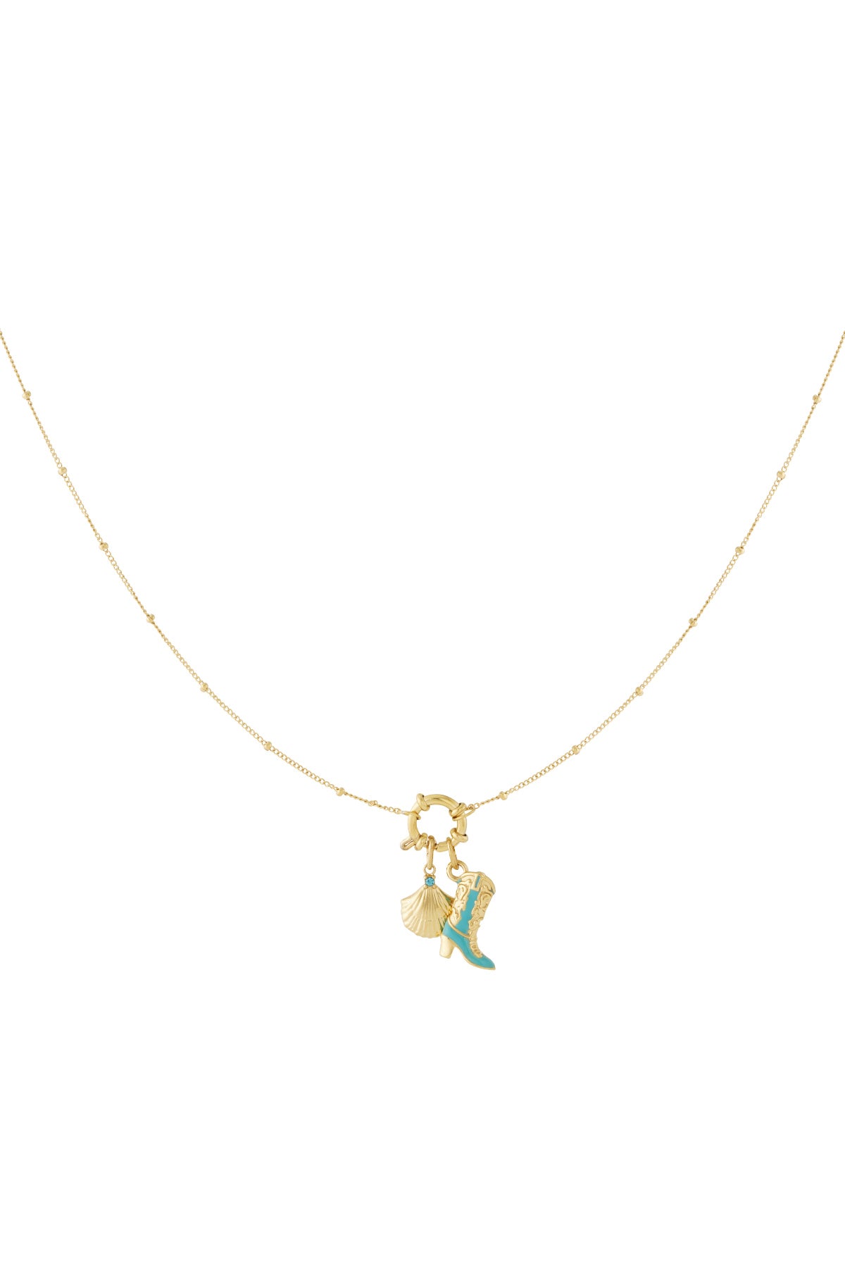 Collana fai da te a forma di cuore con stivale