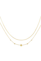 Collana a stella a doppio strato