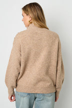 Maglione Donna in Fibra di Poliestere Intrecciata Stile Casual Colore Puro