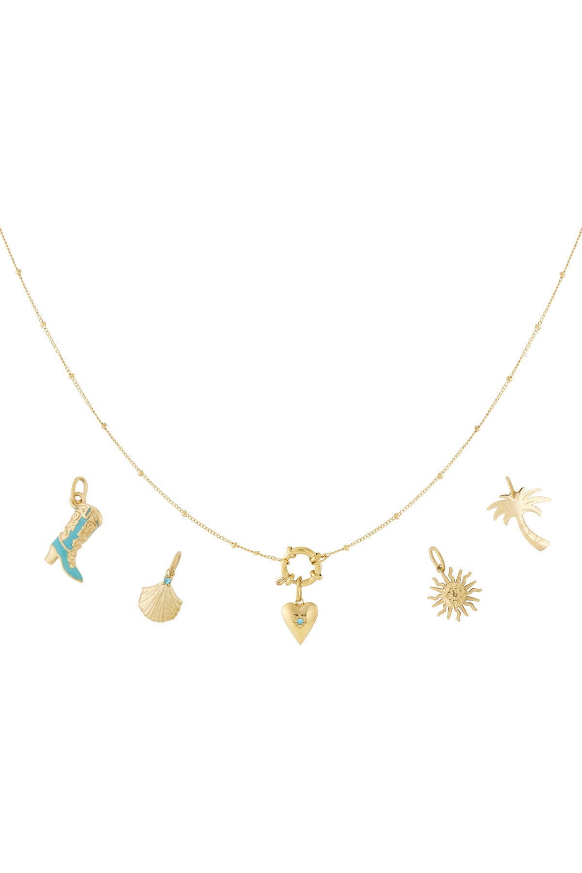 Collana fai da te a forma di cuore con stivale