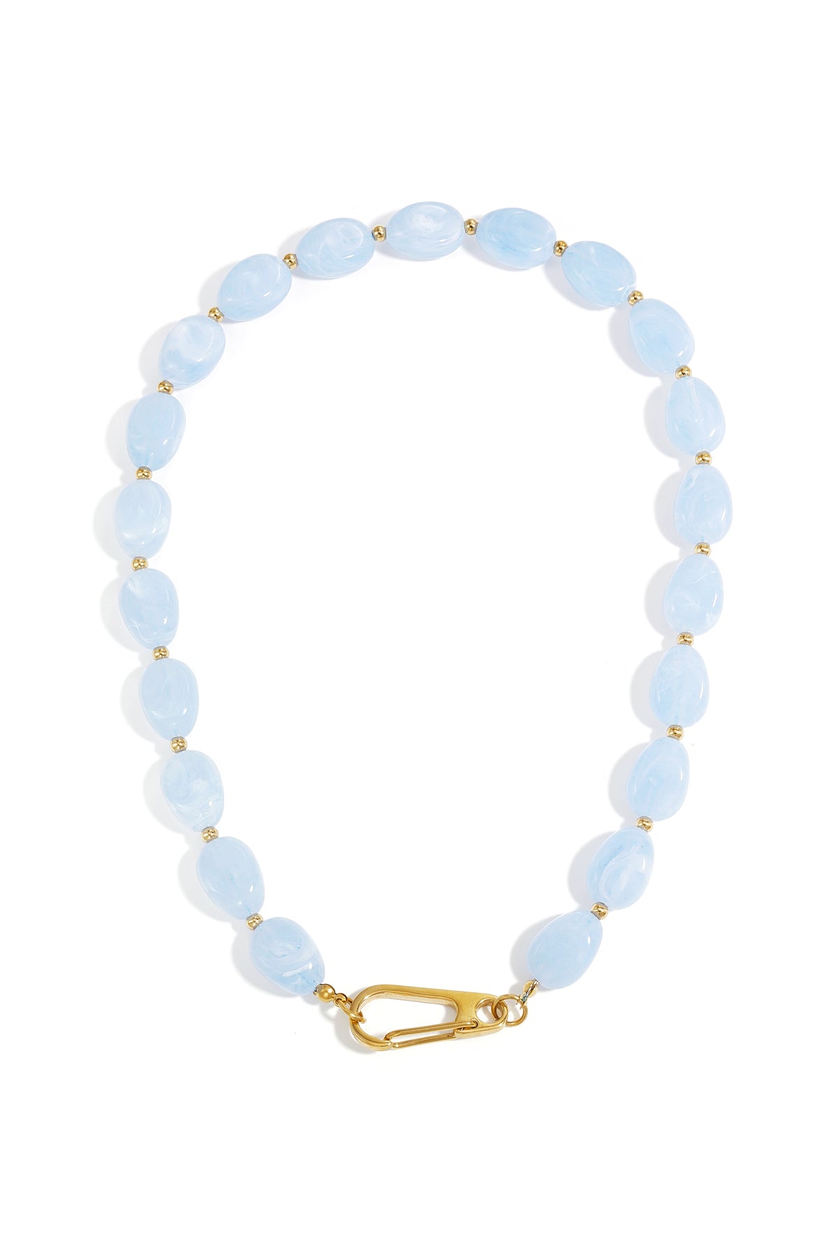Collana con perline e chiusura frontale