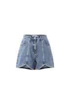 Pantaloncini in denim con strass