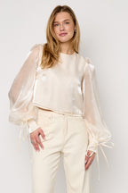 Camicetta Shimmer Pearl