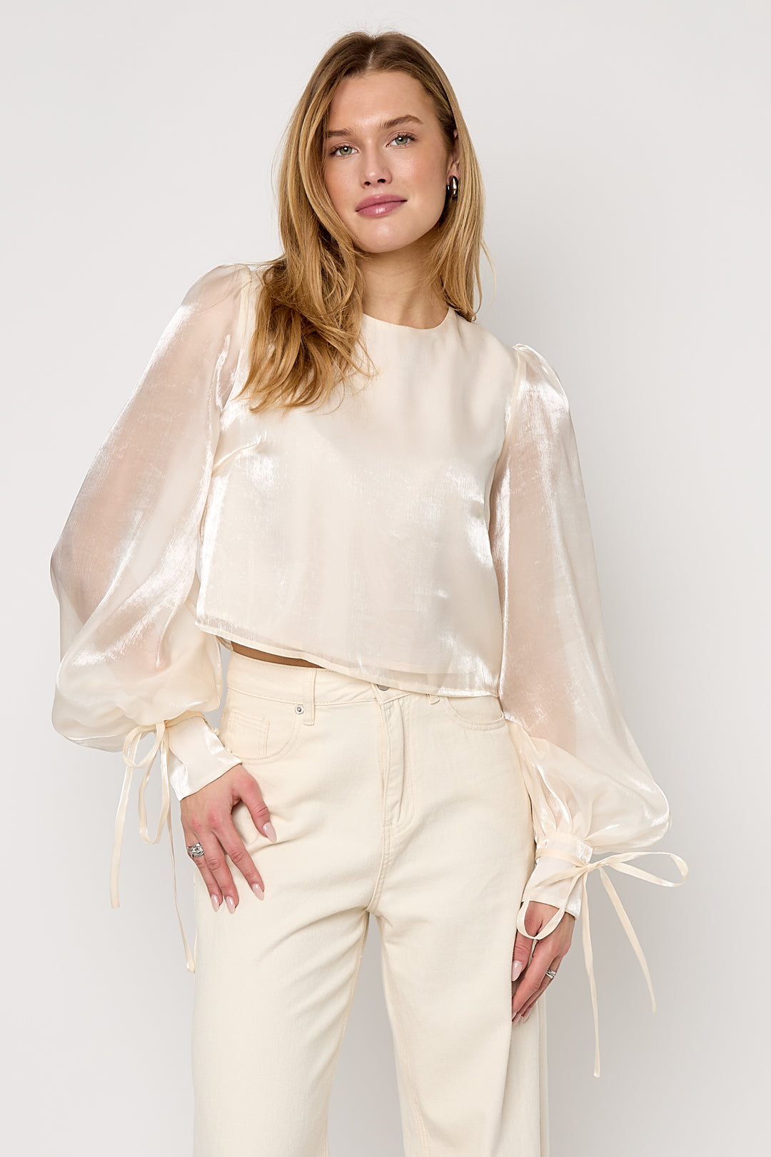 Camicetta Shimmer Pearl