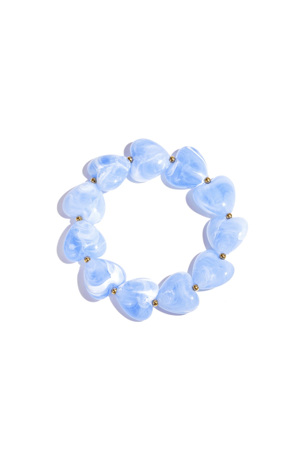 Bracciale con perline a forma di cuore