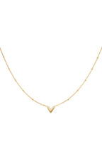 Collana a V in acciaio inossidabile Gold Stainless Steel