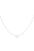 Cuore di collana minimalista Gold Stainless Steel