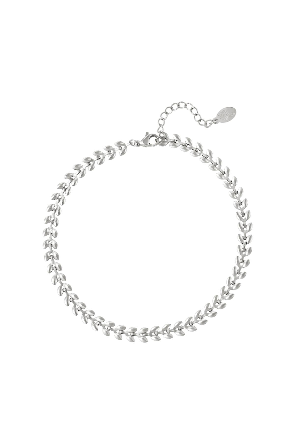 Cavigliera di foglie Gold Stainless Steel