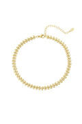 Cavigliera di foglie Gold Stainless Steel