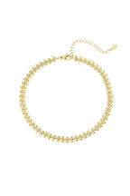 Cavigliera di foglie Gold Stainless Steel