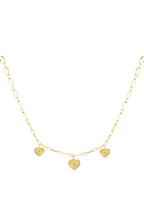 collana tre cuori monete