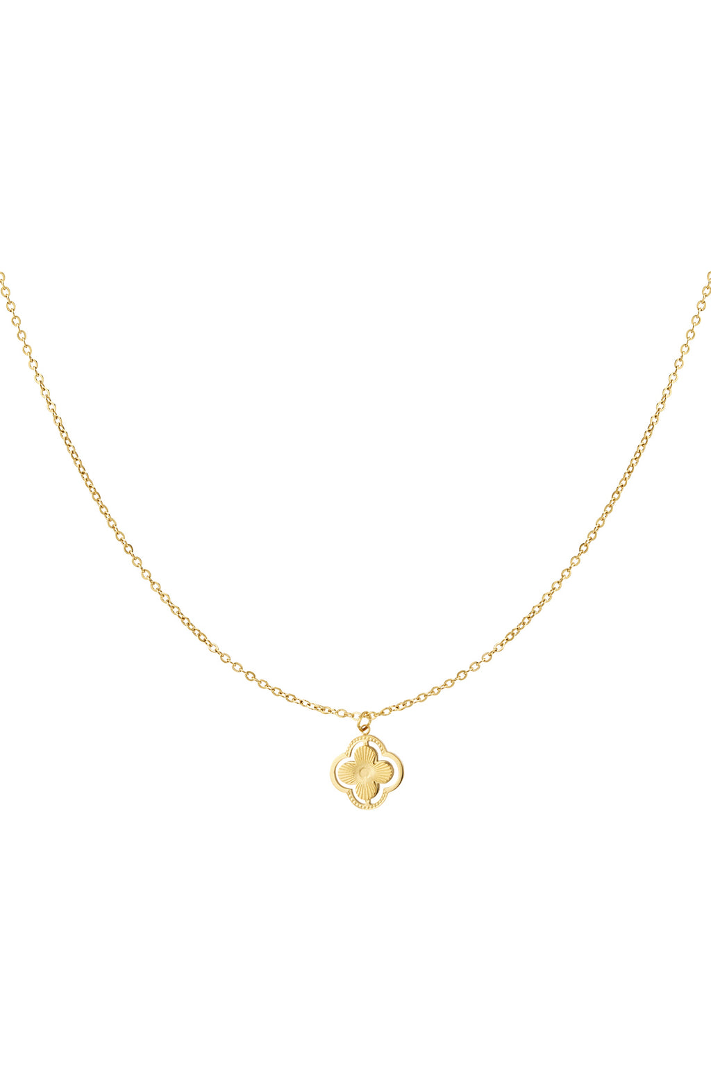 collana con doppio trifoglio