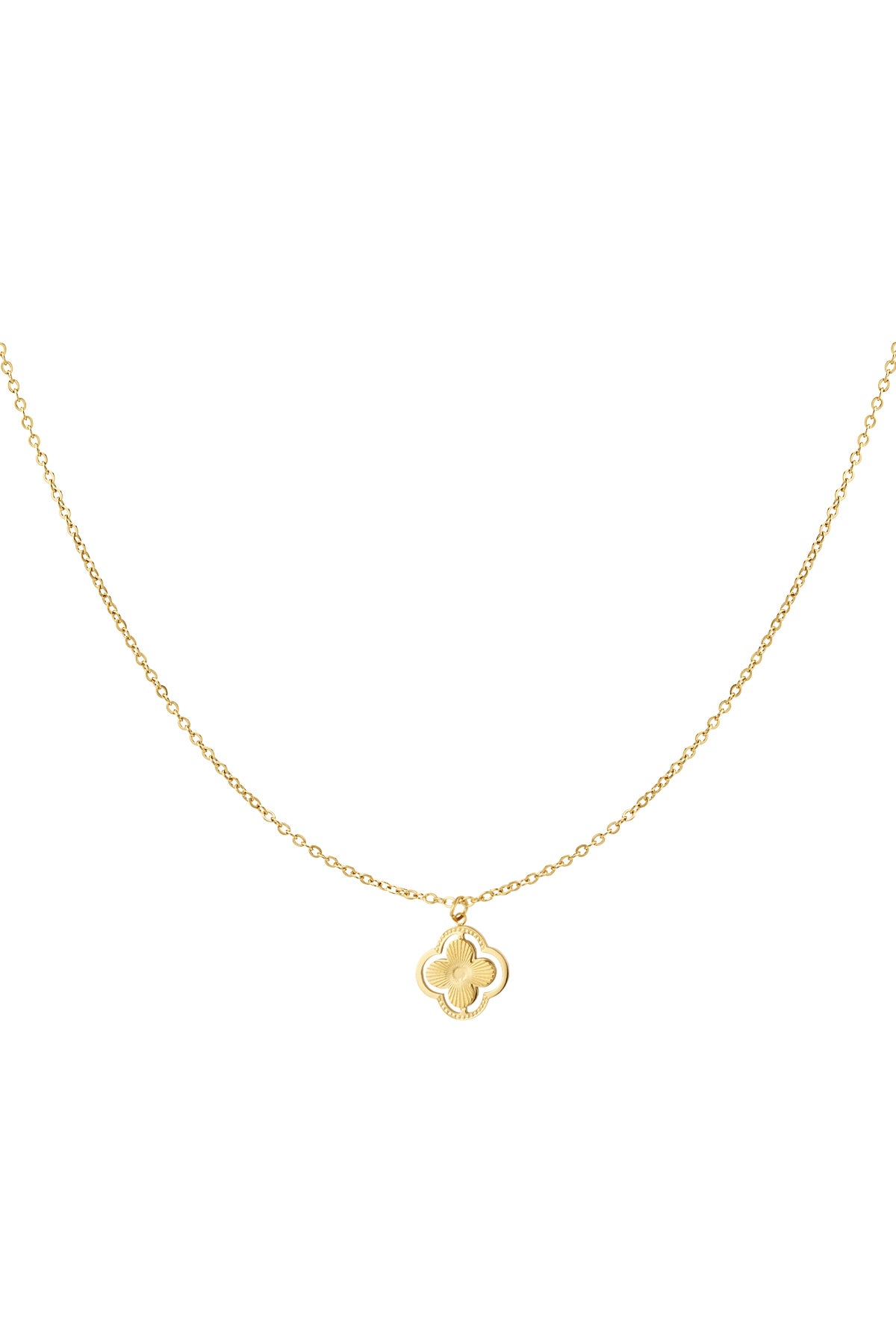 collana con doppio trifoglio