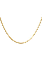 Collana piatta con stampa - Colore oro-4.0MM