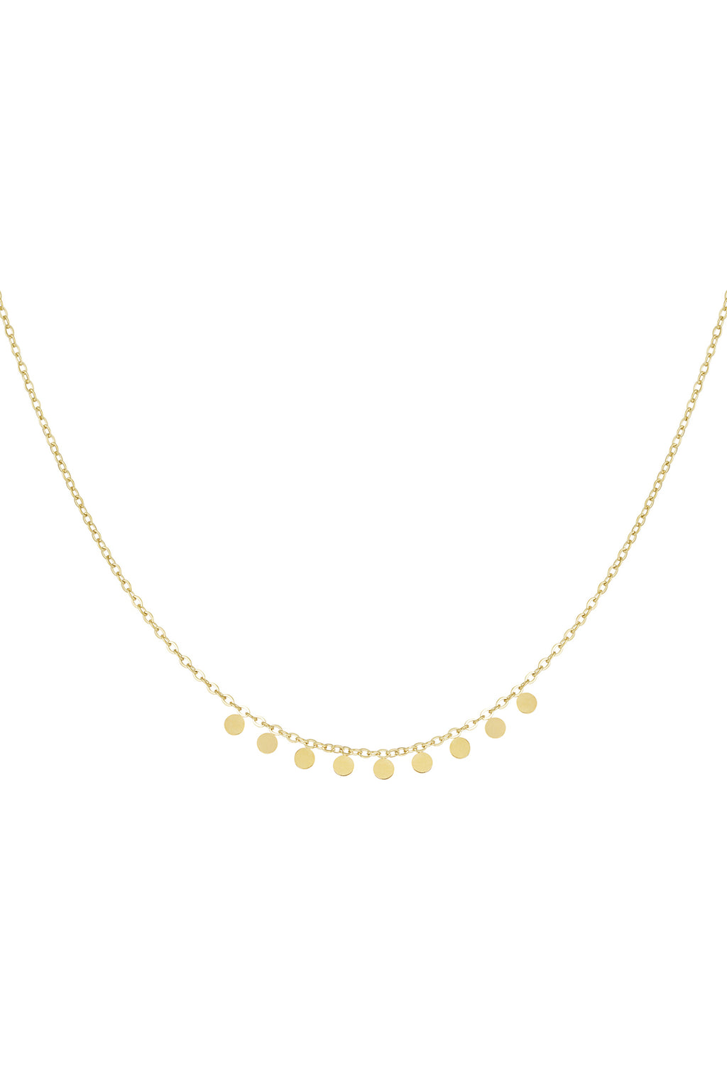 collana semplice con pendenti rotondi