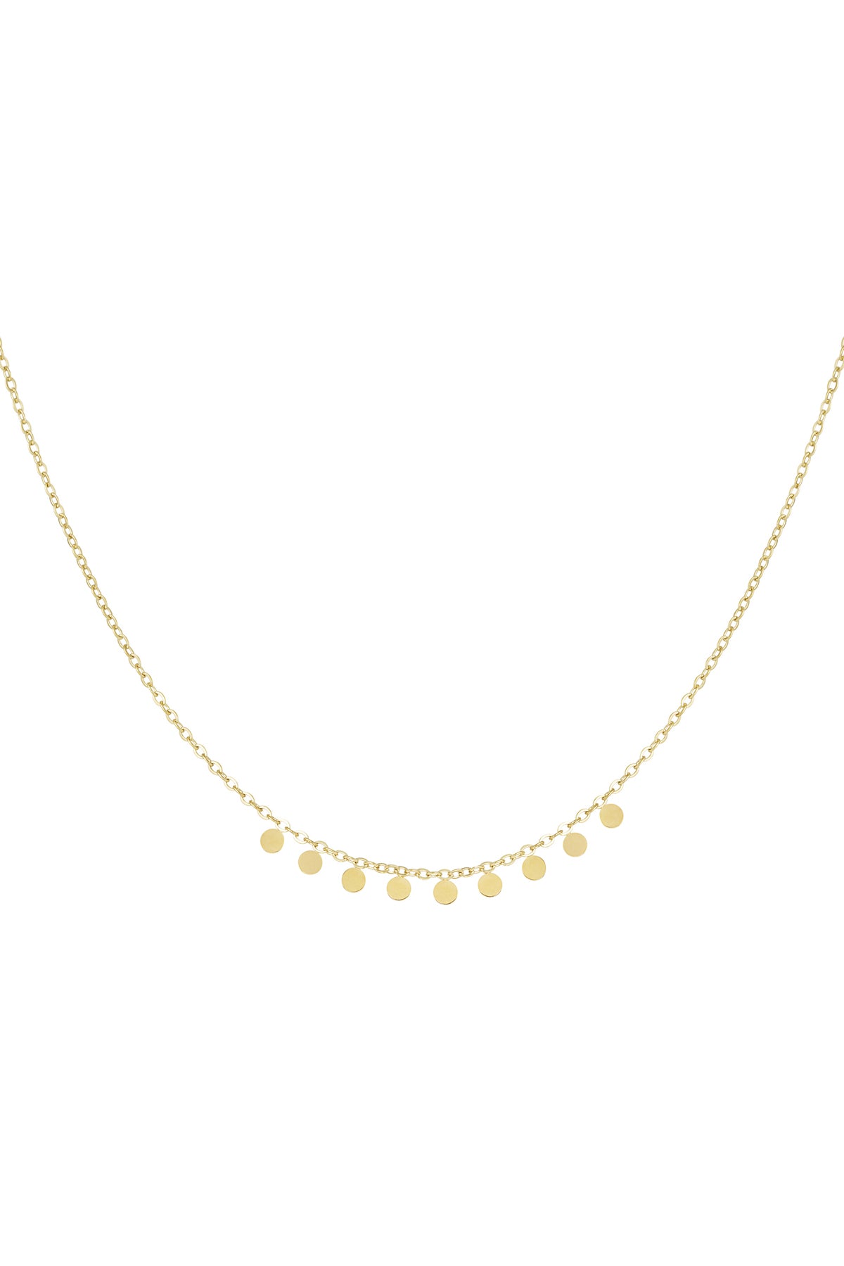 collana semplice con pendenti rotondi