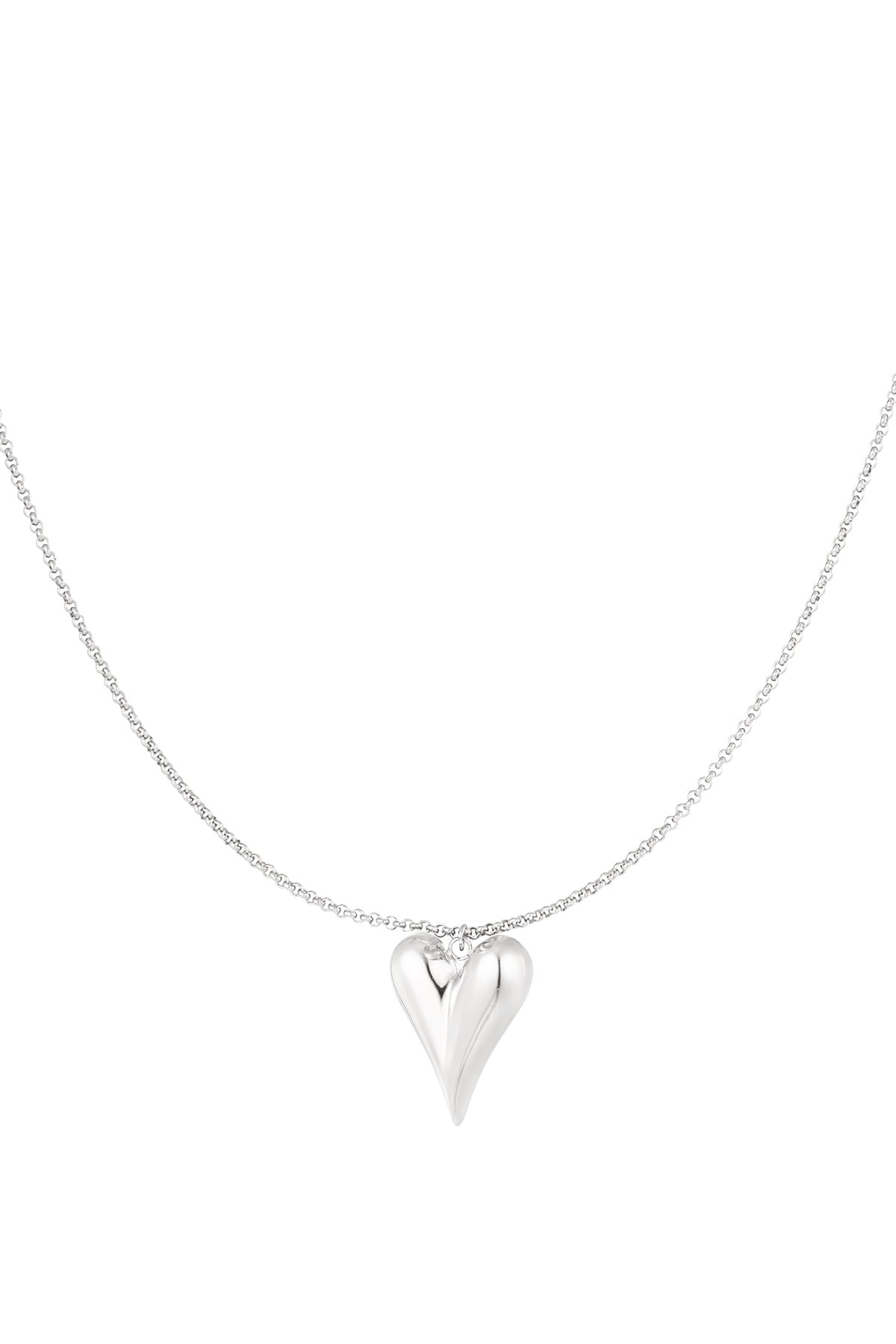 collana semplice con iconico cuore medio