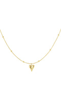 collana a pallina piccola con cuore