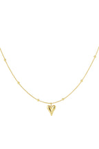 collana a pallina piccola con cuore