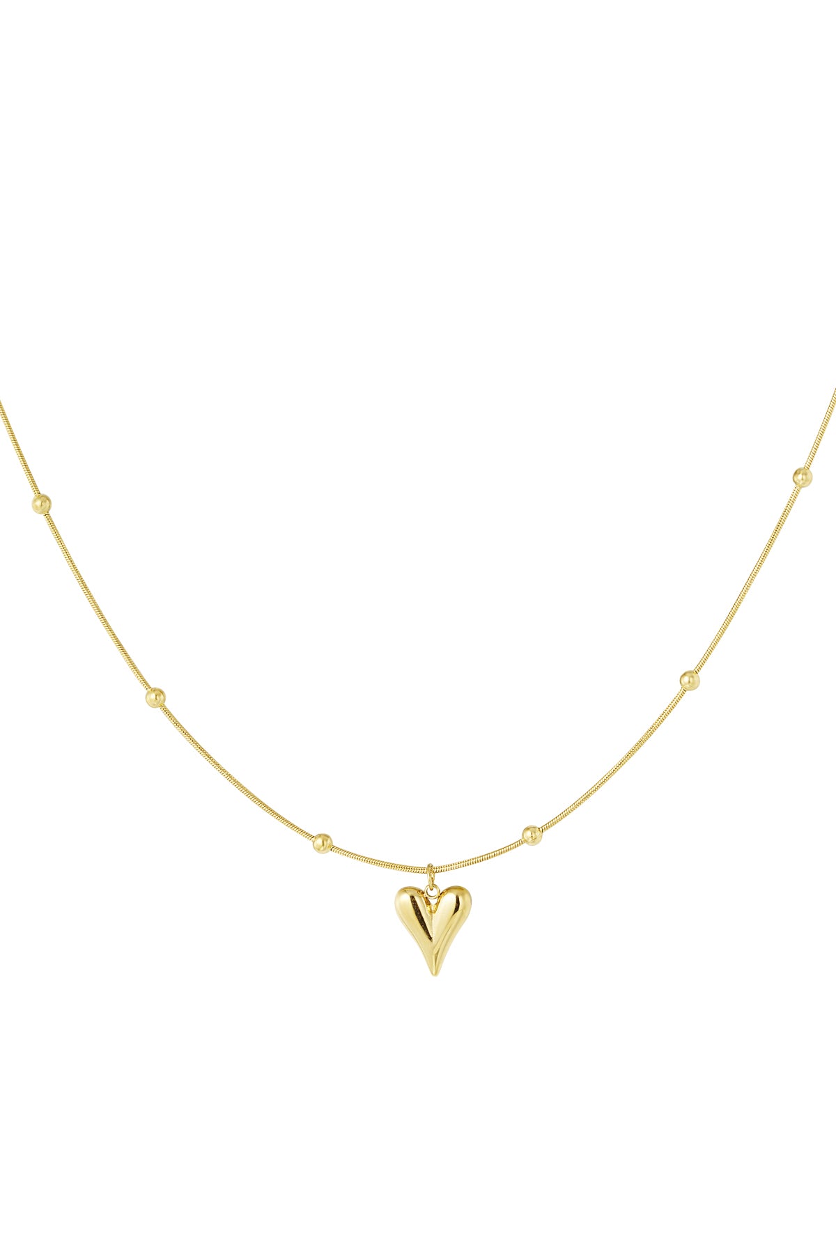 collana a pallina piccola con cuore
