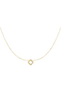 collana con trifoglio di diamanti