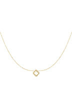 collana con trifoglio di diamanti