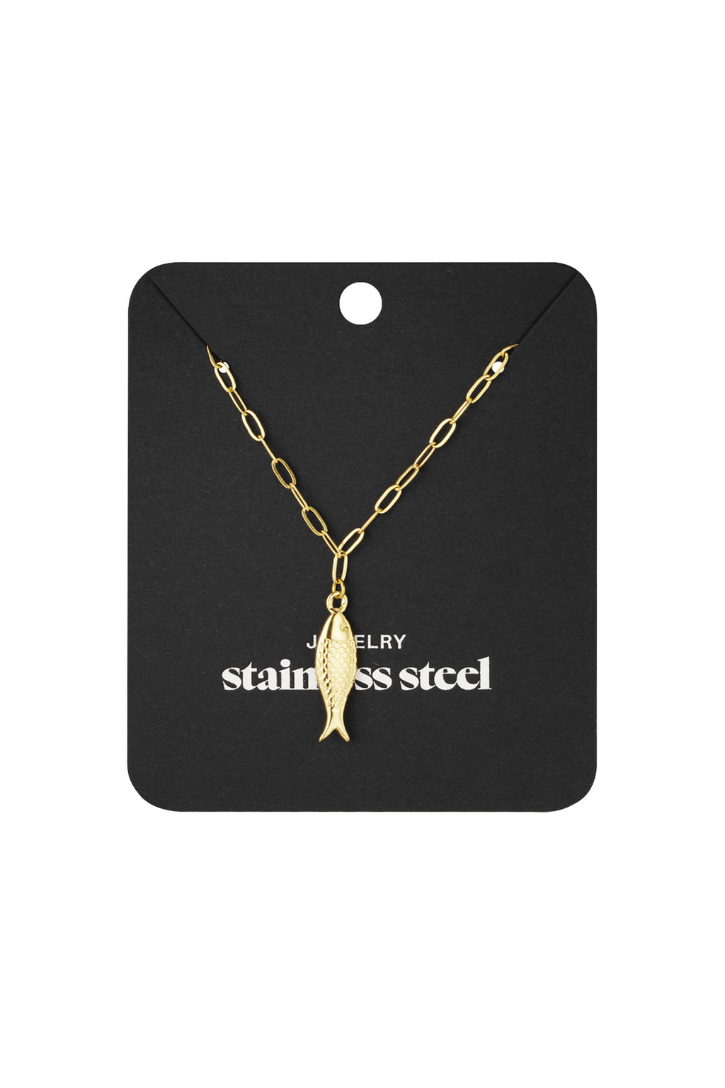 collana con ciondolo a forma di pesce