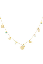 collana con monete colorate pop