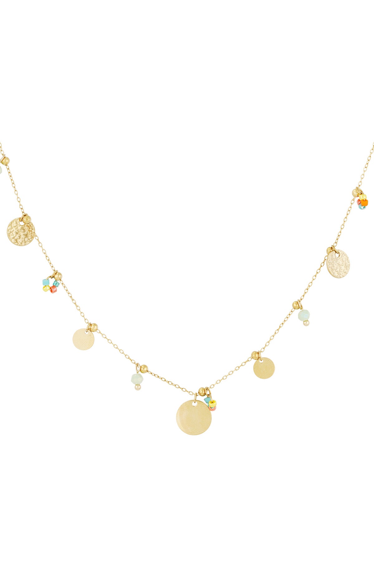 collana con monete colorate pop