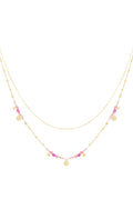 collana ciondoli rosa