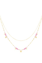 collana ciondoli rosa