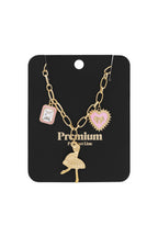 Collana con ciondolo ballerina colorata