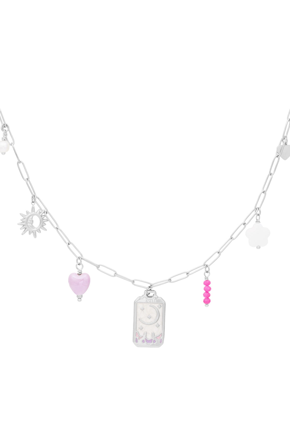 collana con ciondolo a forma di piccola luna
