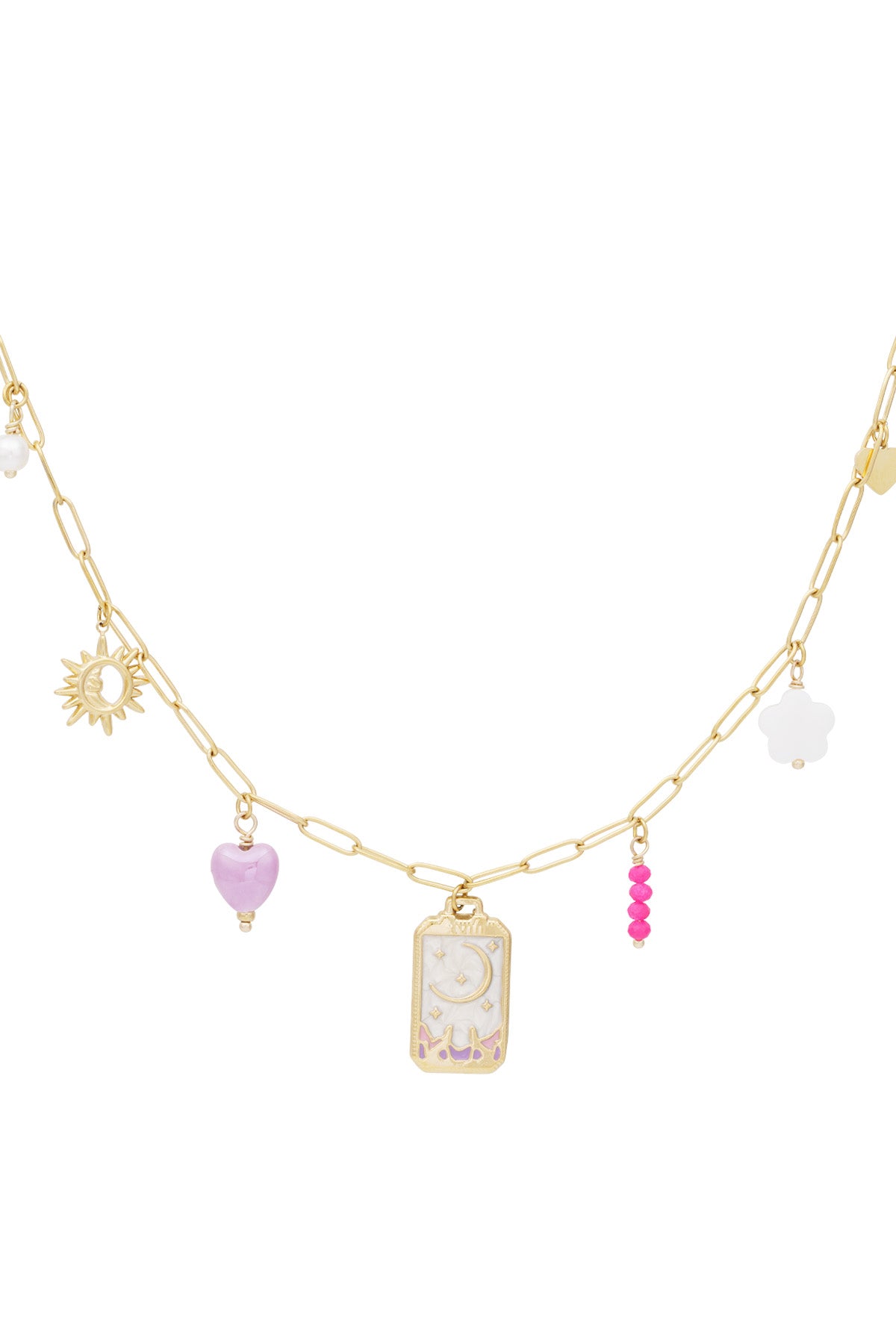 collana con ciondolo a forma di piccola luna