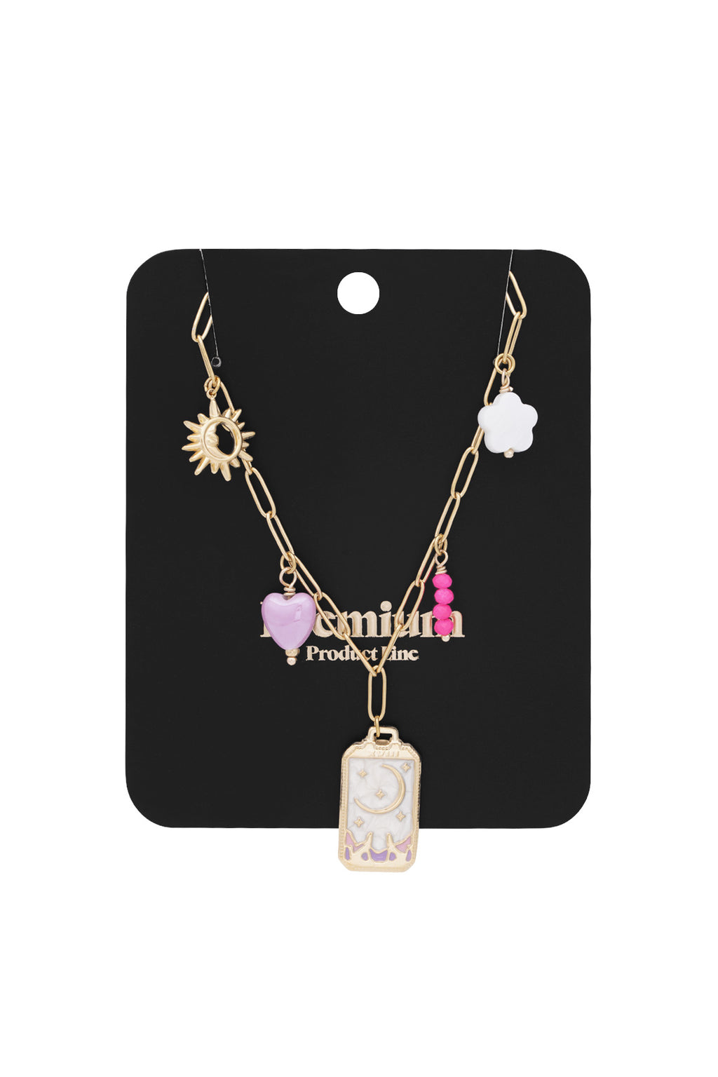 collana con ciondolo a forma di piccola luna
