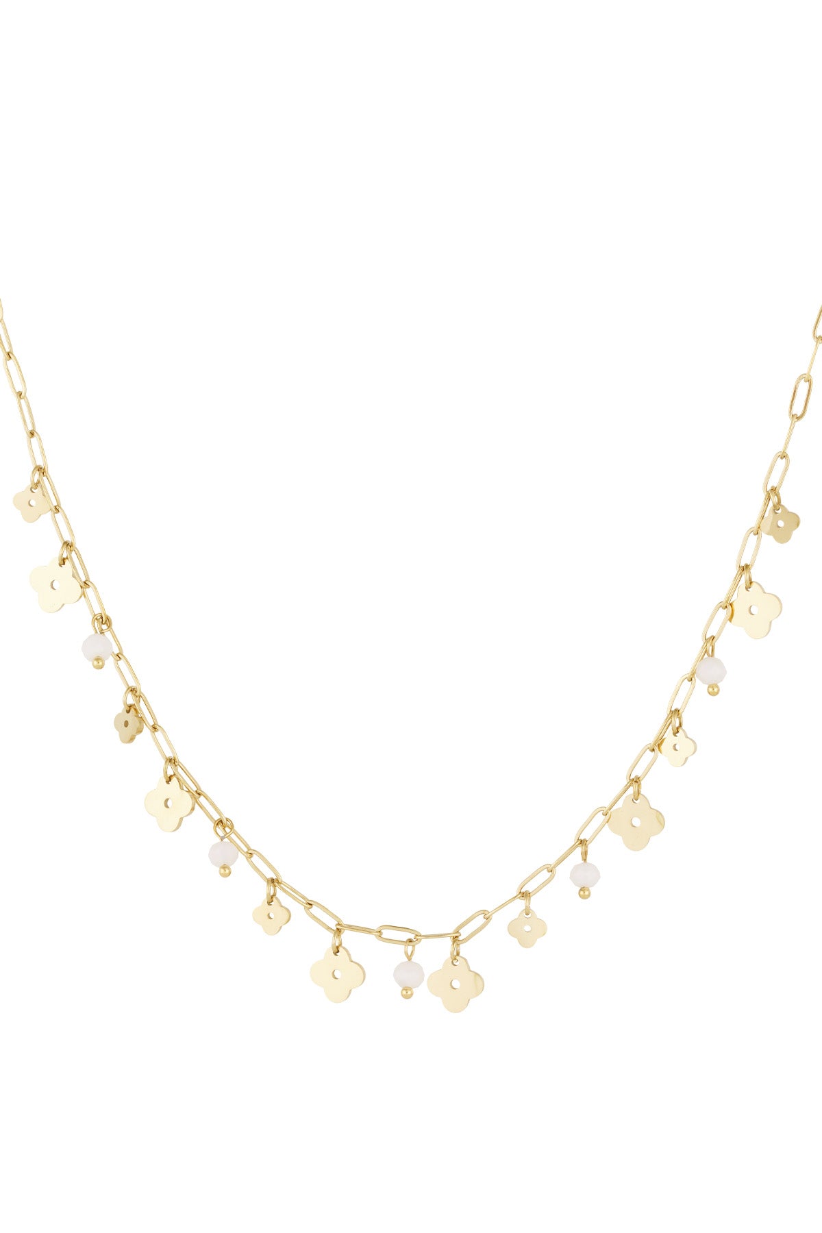 Collana trifoglio basic - Colore oro verde