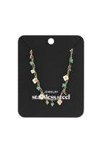 Collana trifoglio basic - Colore oro verde