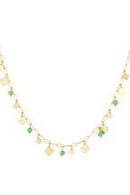 Collana trifoglio basic - Colore oro verde