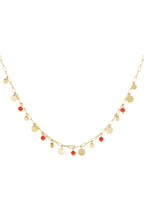 collana mix di Colore Oro e rosso